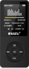 Resim X02 Ultra İnce MP3 Çalar 8GB FM Radyo Siyah 