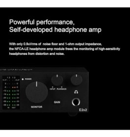 Resim Storemax Professional E2X2 | Yüksek Kalite Usb-C Ses Kartı: 2-Giriş/2-Çıkış 24BIT/192KHZ, 8...600OHM Arası Kulaklıklara Kadar Kullanılabilir. (Pc/mac) 