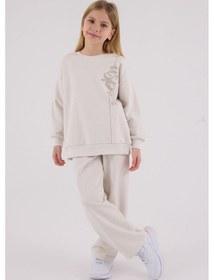 Resim U.S. Polo Assn. U.s. Polo Assn Kız Çocuk Beyaz Eşofman Takımı Us2304-c-v1 KREM 