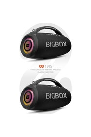 Resim Pmr Bigbox – Güçlü Bass, Led Işık Ve Tws Destekli Bluetooth Hoparlör 