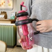 Resim YC1 Plastik Bardak, Pipetli Bardak, Spor Su Şişesi 1300ML (Yurt Dışından) 