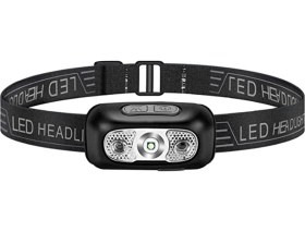 Resim Dianziye Kafa Feneri Led Dış Mekan İçin, Entegre Li-pil, Ir Ell İle Sensörlü, 4 Aydınlatma Modu, 60 Ayarabilir Taban, Ipx4 Su Geçirmez, Usb Hızlı Şarj Siyah Siyah 