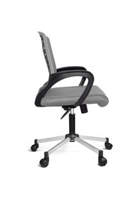 Resim Türksit Karizma File Çalişma Koltuğu Metalik Gri Boyalı Ayak Gri 