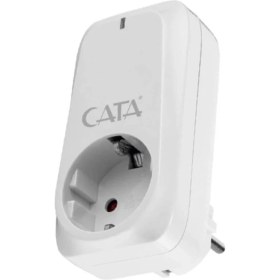 Resim Cata 4000 W Akım Korumalı Çocuk Korumalı Topraklı Priz - 918 Joule - Beyaz - CT-9186 