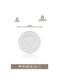 Resim Amboss Hare 53 Parça Porselen Yemek Takımı - Gold 