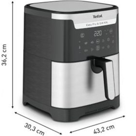 Resim Tefal Xxl 6.5 Lt Geniş Hacimli Hava ile Kızartma ve Izgara 2'si 1 Arada Tüm Ihtiyaçlara Uygun Yağsız Fritöz Airfryer + Onerous Lambader 