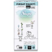 Resim Nessiworld Sleepy Bio Natural Bebek Bezi Fırsat Paketi 2 Beden 48 Adet 