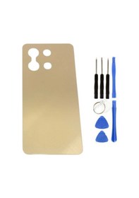 Resim Vivo Y36 Uyumlu Arka Pil Kapağı Gold + Tamir Seti Çok Renkli 
