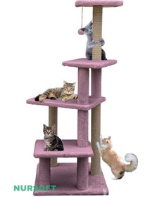 Resim Nursoft Premium Çok Katlı Uzun Büyük Boy Kedi Koltuk Tırmalama Koruyucu Tırmalama Tahtası 