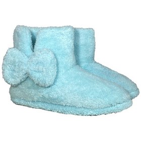 Resim Redplay Eb322 Fiyonklu Velsoft Kadın Panduf Ev Botu Ev Ayakkabısı Turkuaz 