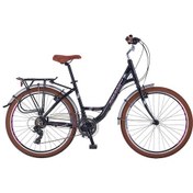 Resim Salcano Sarajevo 26 Lady 26" Jant 41 Cm Kadro 21 Vites Şehir Bisikleti Siyah Mor Mor - Siyah 