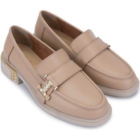 Resim Tamer Tanca Kadın Hakiki Deri Vizon Loafer Ayakkabı 1061 8118 Bn Ayk Y25 Vızon Dr VIZON 