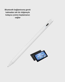 Resim Depomıx Akıllı Dokunmatik Kalem Type-c Şarjlı, Manyetik, Apple Pencil Alternatifi Stylus Pen 