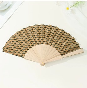 Resim Willowhaven Retro Vintage Portekiz Mantar Katlanır Yelpaze E Sku Doğal Taş İşlemeli İç Mekan Dekor Seyahat Serinletici 