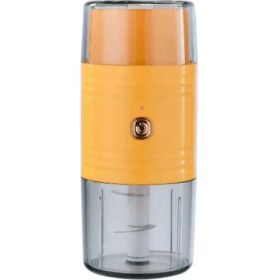 Resim Irenein Mini Mutfak Robotu Çift Başlı Elektrikli Sebze, Et, Meyve ve Kuruyemiş Parçalayıcı Kuru Islak Ayırma Turuncu (Yurt Dışından) 