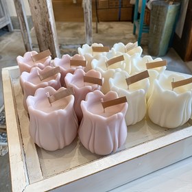 Resim Esnek 3D Lale Çiçeği Silikon Kalıp Mum ve Reçine El Sanatları için - Detaylı Yaprak Tasarımı ile Yeniden Kullanılabilir, Kolay Kullanımlı DIY Mum Yapım Kiti - Ev Dekoru ve Hediye Yapımı için İdeal 