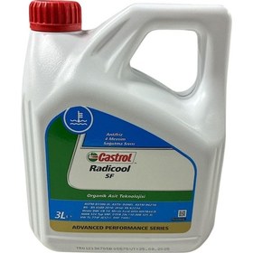 Resim Castrol Radicool Sf Kırmızı Antifriz 3 Litre Organik 2025 Dolum 