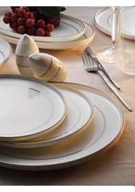 Resim Aryıldız 60 Parça Hn Vanessa Platin Porselen Yemek Takımı Ar252963 Platin 