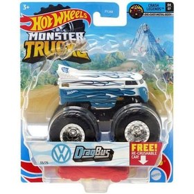 Resim Hot Wheels FYJ44 Monster Trucks 1:64 Araba Drag Bus Kombi hhg77 