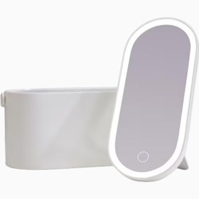 Resim Magnifique LED Aynalı Makyaj ve Güzellik Çantası, Kısılabilir Işıklı - Beyaz 