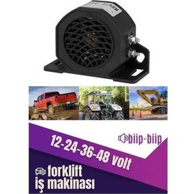 Resim Modacar İş Makinası Forklift Yüksek Desibel Siren 12v-24v-36v 