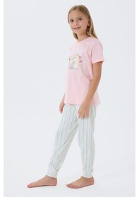 Resim Arnetta Kız Çocuk Pembe Pijama Takım Pembe 