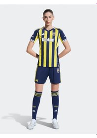 Resim Fenerbahçe 2025/26 Yeni Sezon Çubuklu Kadın Forma Lacıvert-sarı 