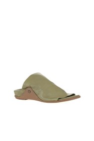 Resim Bueno Shoes Haki Deri Kadın Düz Terlik 01wu7602 
