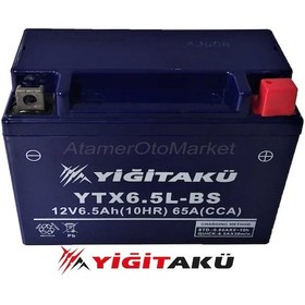 Resim 12 V 6.5 Ah-Amper Ytx6.5l Motosiklet Aküsü Yiğit Akü 