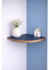 Resim Tekli Duvar Raf Seti 25 Cm Salon Ve Oturma Odaları İçin Şık Köşe Rafı Koyu Gri 