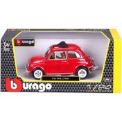 Resim Nessiworld 22099 Burago Fiat 500L 168 Kırmızı 1:24 -Sunman 