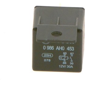 Resim Bosch 12v, 4 Pinli, Braketli (NO,R) Mini Röle--0986ah0453--kıa; Opel; Vauxhall 