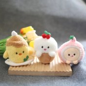 Resim Baijiafu2 Yeni 1 Adet Dört Inç Iyi Şanslar Karikatür Peluş Oyuncak Bebek Anahtarlık Sevimli Bebek Anahtar Küçük Kolye Seti (Yurt Dışından) 