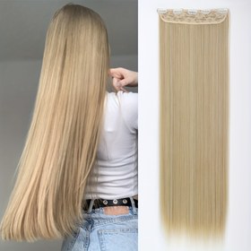 Resim MERISIHAIR 81.28cm Ekstra Uzun Düz Sentetik Saç Uzantıları, 5 Klips, Yüksek Sıcaklık Lif - Tüm Kadınlar İçin Çok Yönlü Siyah, Sarı, Kahverengi Seçenekler, MERISIHAIR 