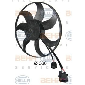 Resim BEHR 8EW351039-171 Fan Motoru Golf Polo Jetta Passat Scırocco Beetle Tiguan Caddy Touran / A1 A3 / Altea Leon Büyük 