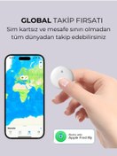 Resim HBB-K Wireless Airtag Akıllı Takip Cihazı Beyaz (Sadece iPhone Uyumlu) 
