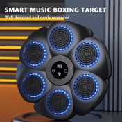 Resim LED'li Akıllı Kablosuz Müzikli Boks Antrenman Makinesi, Ayarlanabilir Hız ve Modlar, Eldivenli Ev Boks Aleti, Duvara Monte Edilebilir Akıllı Boks Makinesi 