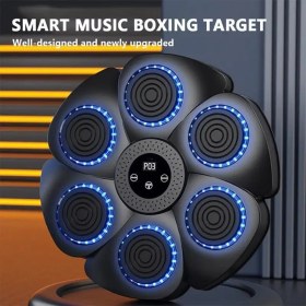 Resim LED'li Akıllı Kablosuz Müzikli Boks Antrenman Makinesi, Ayarlanabilir Hız ve Modlar, Eldivenli Ev Boks Aleti, Duvara Monte Edilebilir Akıllı Boks Makinesi 