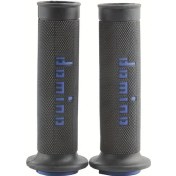 Resim Hightower Domino Atv Dirt Pit Bike Racing Motocross 7/8" 22-24mm Siyah Mavi Jel Fren Tutacakları 