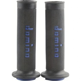 Resim Hightower Domino Atv Dirt Pit Bike Racing Motocross 7/8" 22-24mm Siyah Mavi Jel Fren Tutacakları 