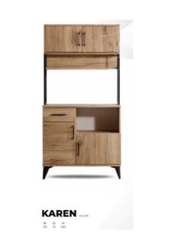 Resim Karen Kiler Dolabı Ceviz 