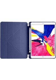 Resim Apple Uyumlu iPad 9.nesil 10.2 İnç 2021 Üçgen Katlanabilir Kaleml 