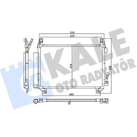 Resim Klıma Radyatoru Toyota Yarıs 1.0 / 1.33 Benzınlı 2010-/ 884600d200 