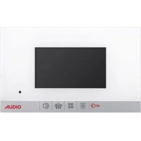 Resim AUDIO 001180B 4.3″ Görüntülü Diafon Bus Plus (Mekanik Butonlu - Beyaz Şase) Beyaz 