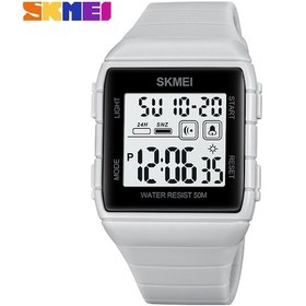 Resim Reedark Skmeı 1960 Erkek Spor Saati - Çift Zaman, Geri Sayım, Kronometre, Alarm Ve 50m Su Geçirmez - Hafif Gri Beyaz 