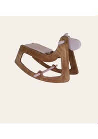 Resim Pink Sallanan Oyuncak At, Sallanan Ahşap El Yapımı At 