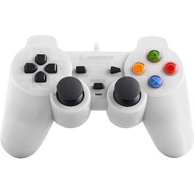 Resim Snopy Rampage Sg-R602 Ps3/Pc Beyaz Usb 1.8M Joypad 