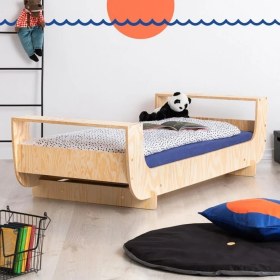 Resim MiniWood Romantic Mdf Montessori Karyola Beşik Çocuk Yatak 