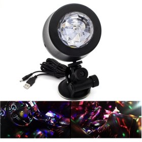 Resim BRTSHOPPİNG Araç Disko Topu Sese Duyarlı 12 V Girişli Usb Kablolu Rgb 6 Renk 