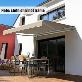 Resim Tente için Yedek Gölgelik (Çerçeve Dahil Değildir) Yüksek Yoğunluklu Polyester Tente Kumaşı Su Geçirmez Tente Gölgeliği Veranda Güverte veya Bahçe için (Bej 2,0 x 1,5 m) 